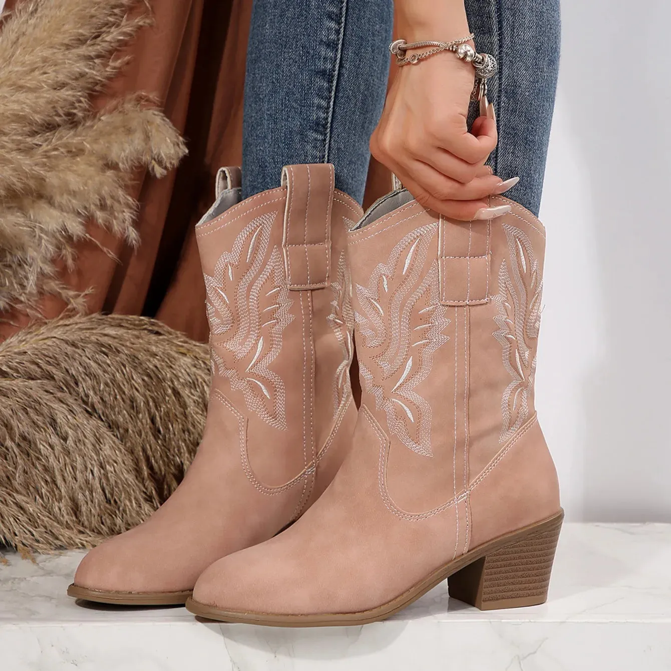 Almie - Heeled Cowboy Boots