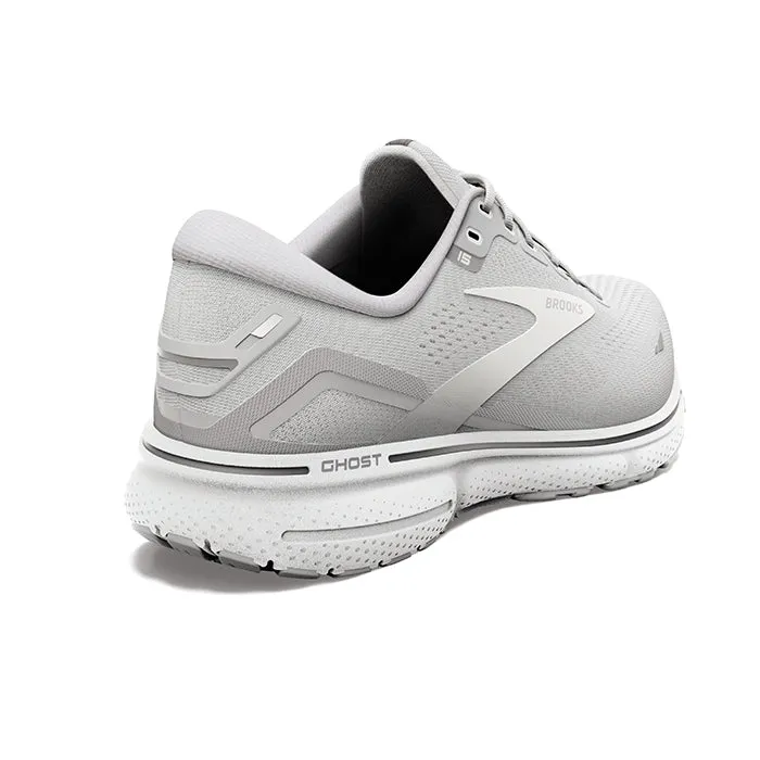 Brooks Womens Ghost 15 Wide Running Shoes - Grey Color