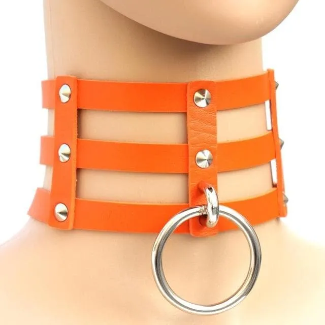 Caged Ring Choker