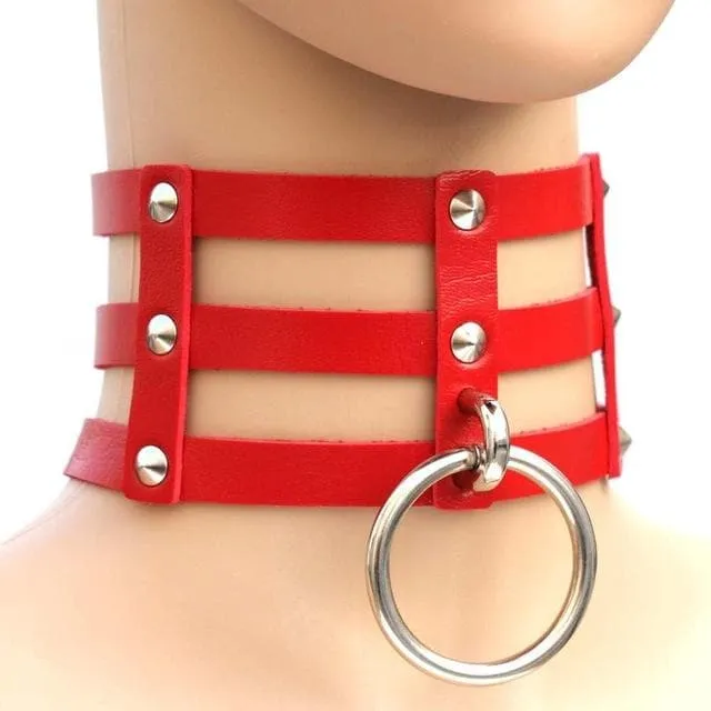 Caged Ring Choker