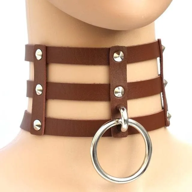 Caged Ring Choker