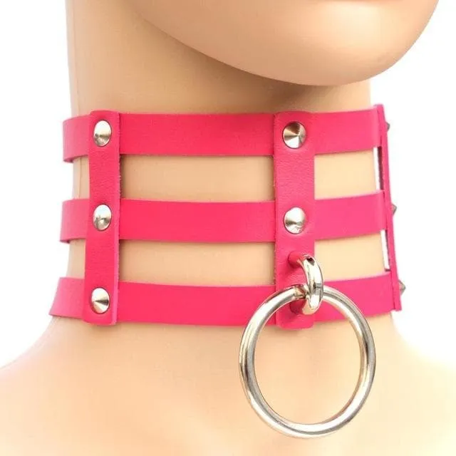 Caged Ring Choker