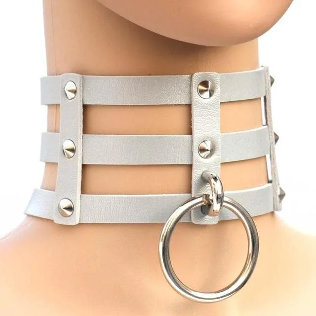 Caged Ring Choker