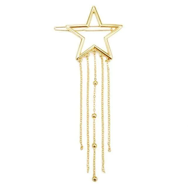 Crystal Moon Hair Clip