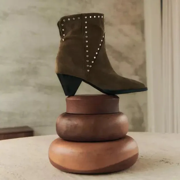 Dante 6 Kaia Stud Boots in Brown