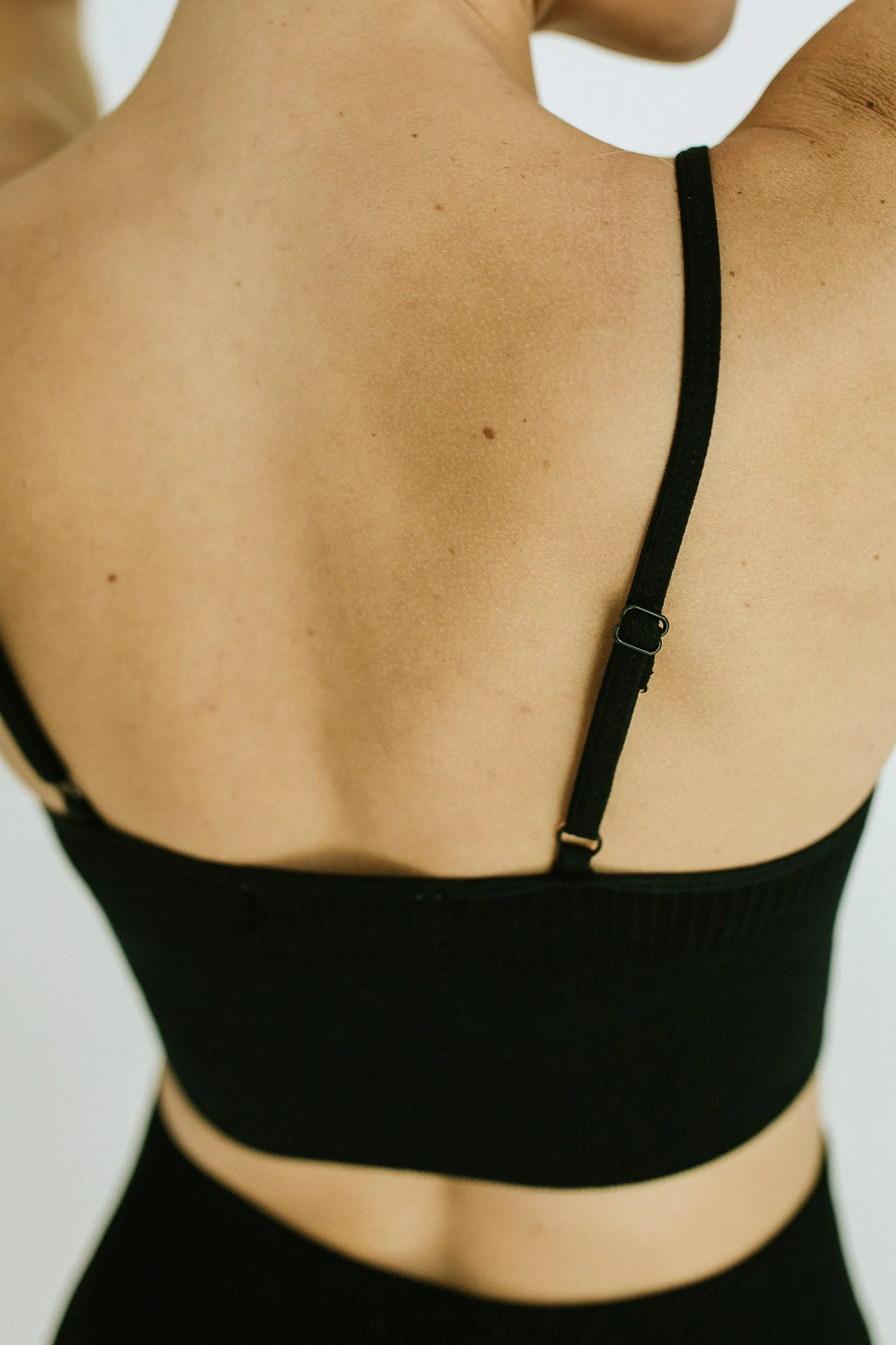 Dash Crop Top   Biker Short Set - Black