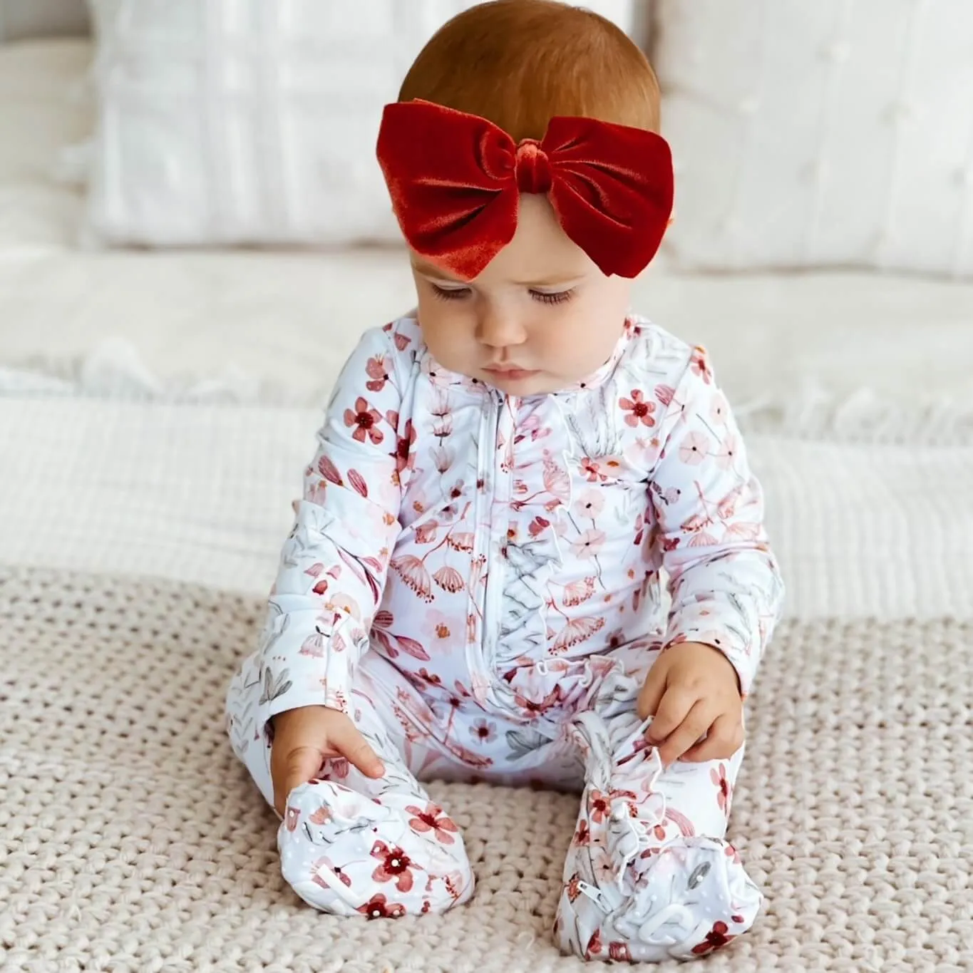Girl Ruffle Zipper Footies | Best Sellers