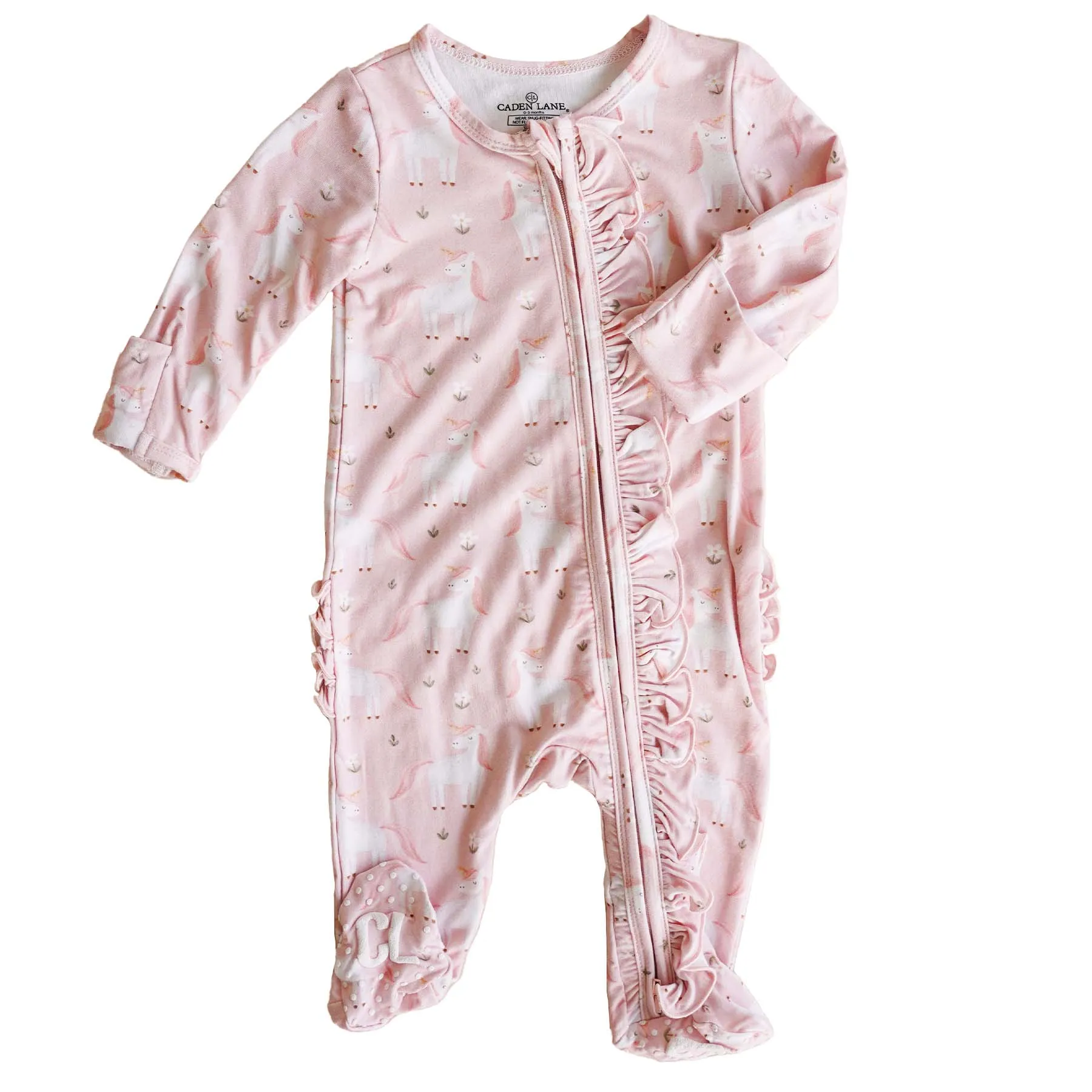 Girl Ruffle Zipper Footies | Best Sellers