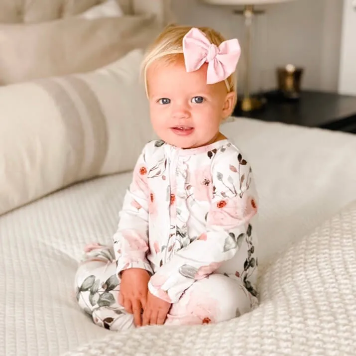 Girl Ruffle Zipper Footies | Best Sellers