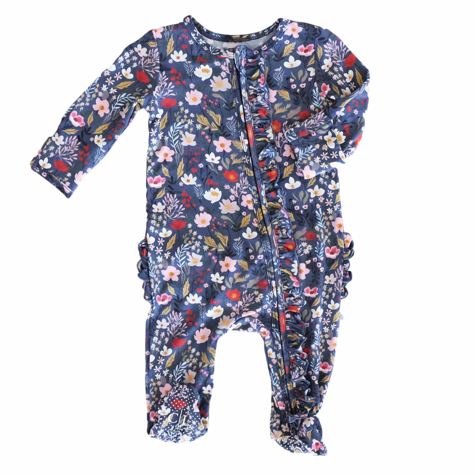 Girl Ruffle Zipper Footies | Best Sellers