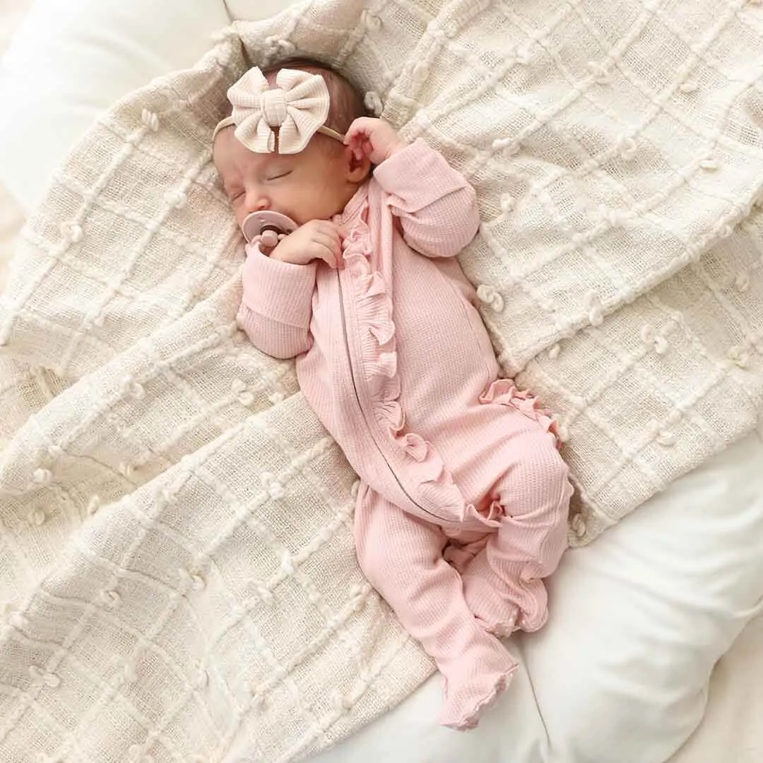 Girl Ruffle Zipper Footies | Best Sellers
