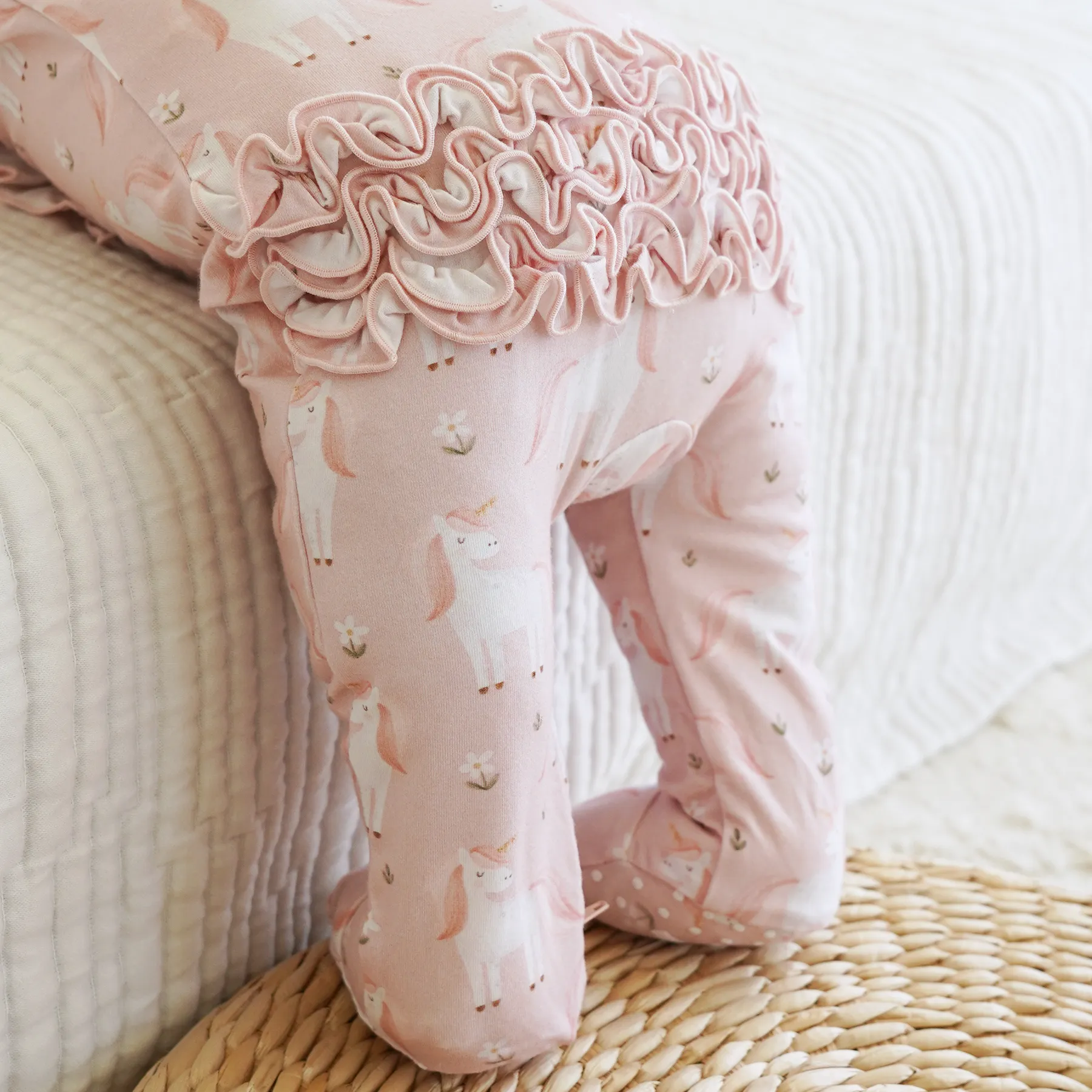 Girl Ruffle Zipper Footies | Best Sellers