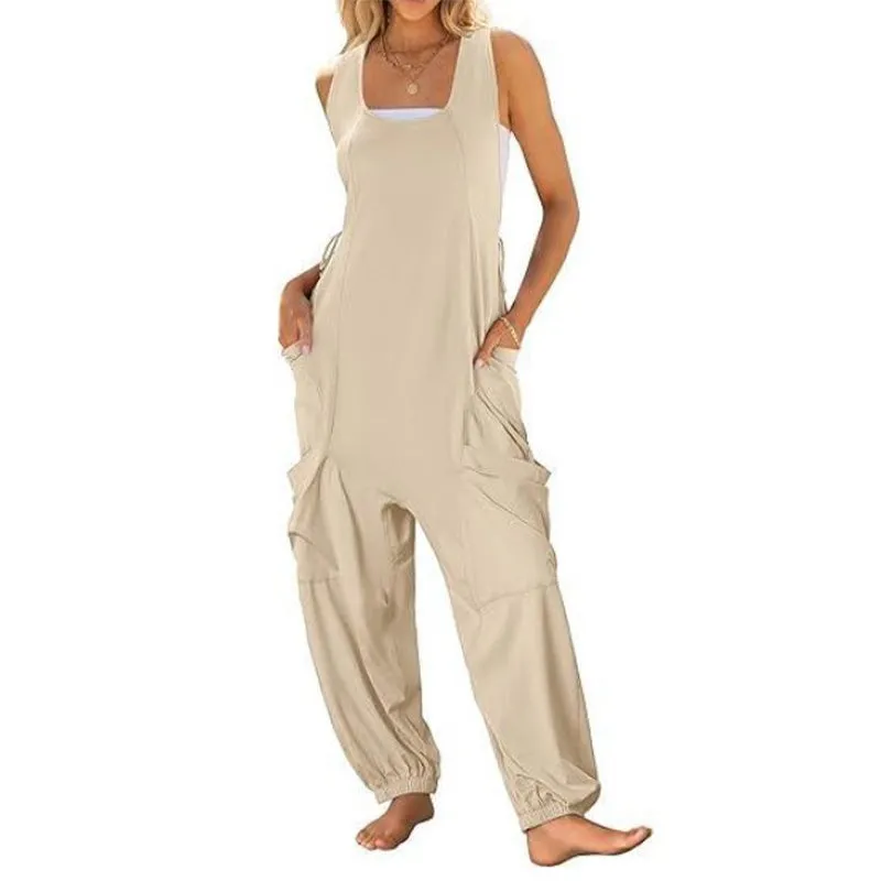 Hot Sale - Mouwloze baggy jumpsuit voor dames
