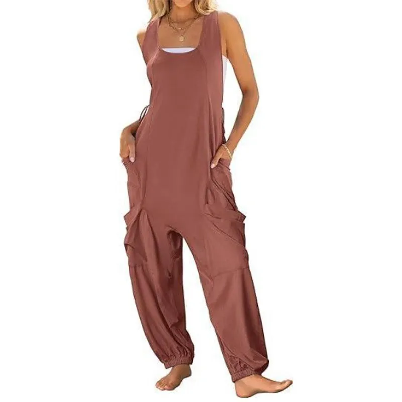 Hot Sale - Mouwloze baggy jumpsuit voor dames