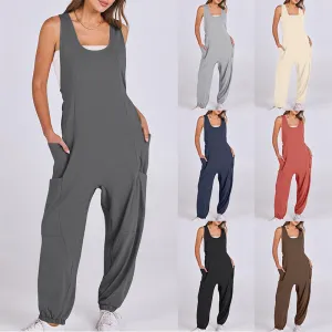 Hot Sale - Mouwloze baggy jumpsuit voor dames