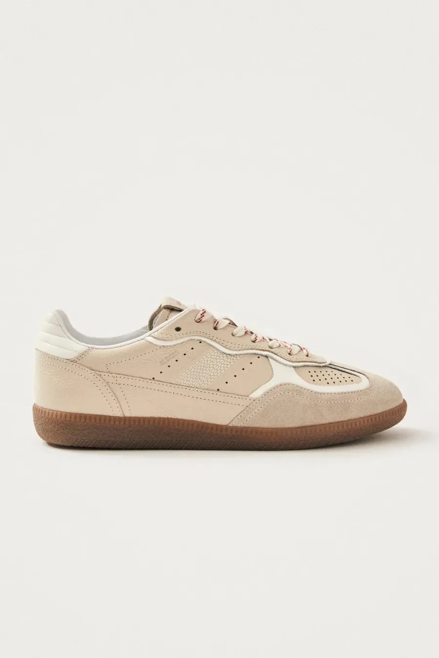 Rife Grain Cream Leather Sneaker