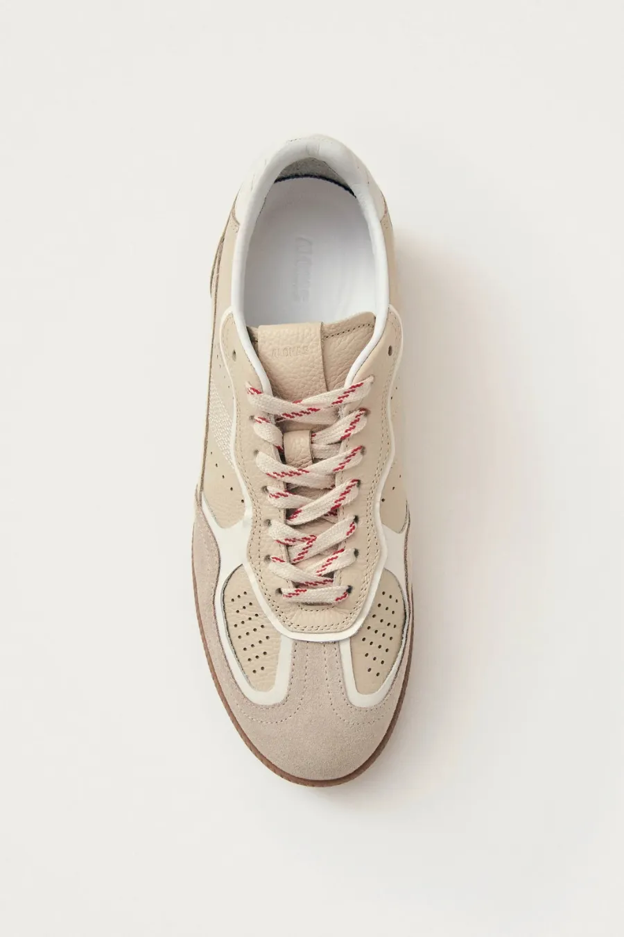 Rife Grain Cream Leather Sneaker