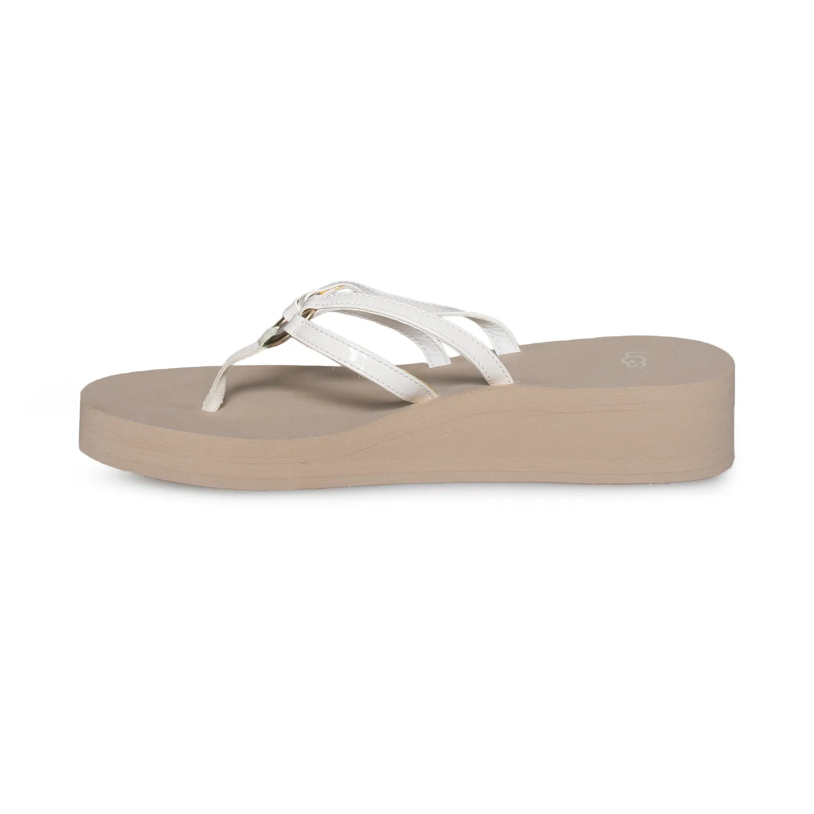 UGG Sandie White Flip Flops - Women's